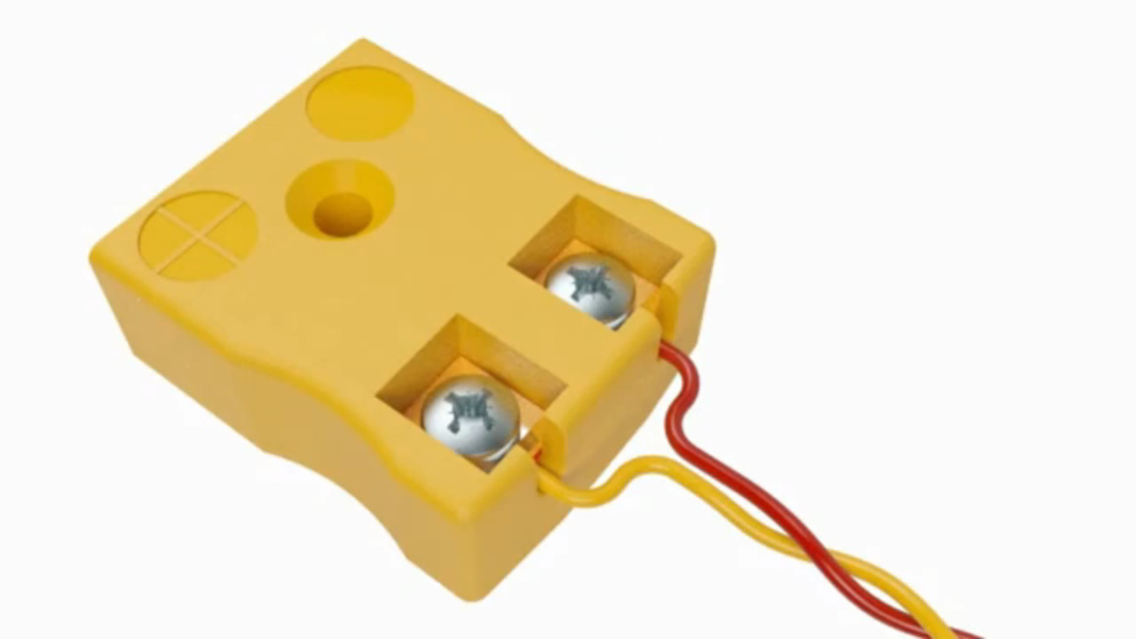 3D Animation of Miniature ANSI Thermocouple Connector Quickwire Socket