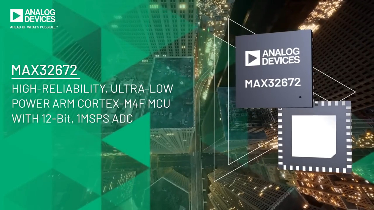 High-Reliability, Tiny, Ultra-Low-Power Arm Cortex-M4F Microcontroller with 12-Bit 1MSPS ADC
