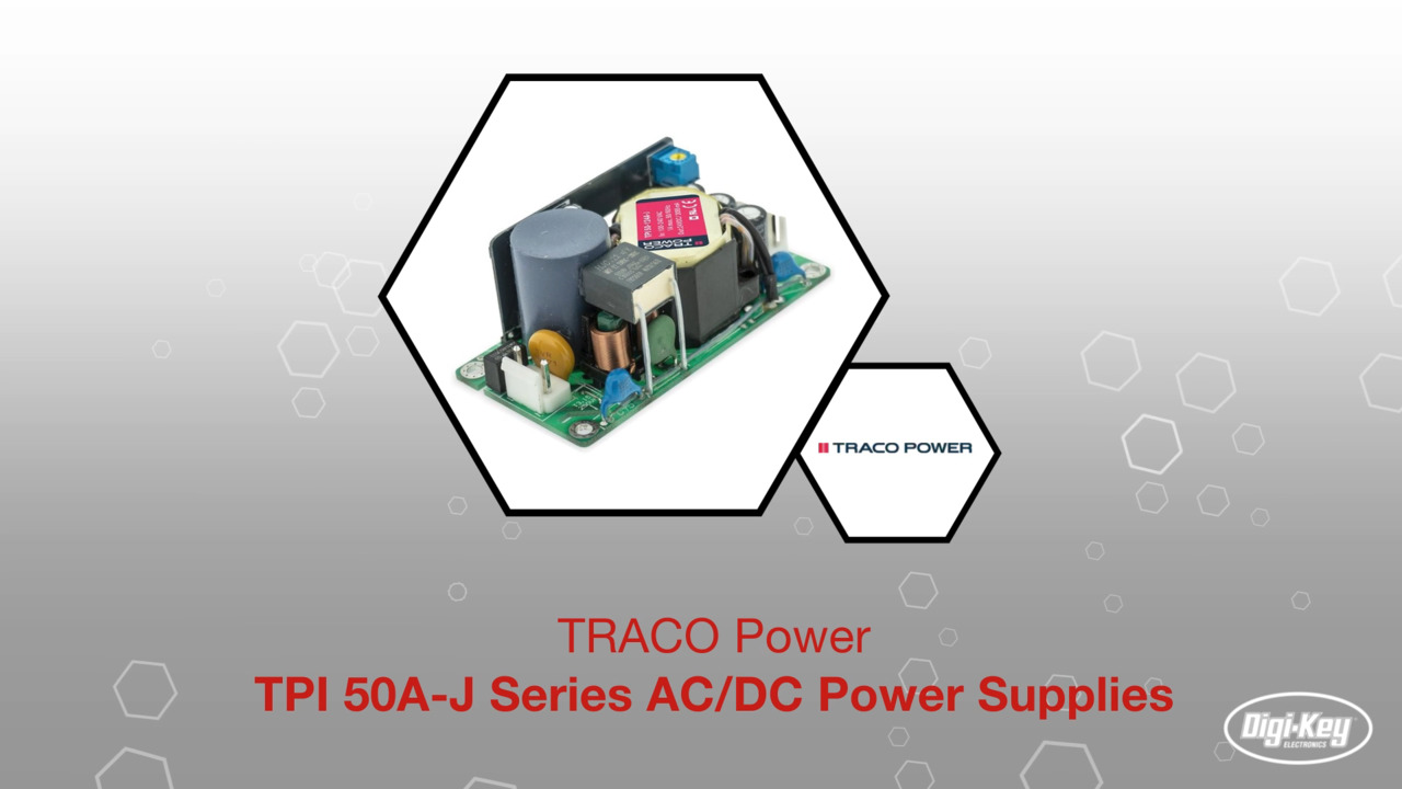 Traco Power TPI 50A-J Series AC/DC Power Supplies | Datasheet Preview