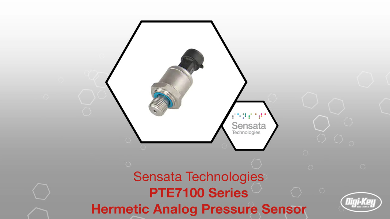 Sensata Technologies PTE7100 Series Hermetic Analog Pressure Sensor | Datasheet Preview