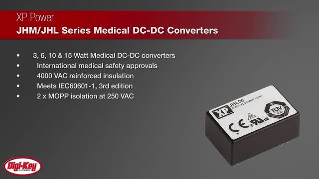 XP Power Medical Grade DC-DC Converters | DigiKey Daily