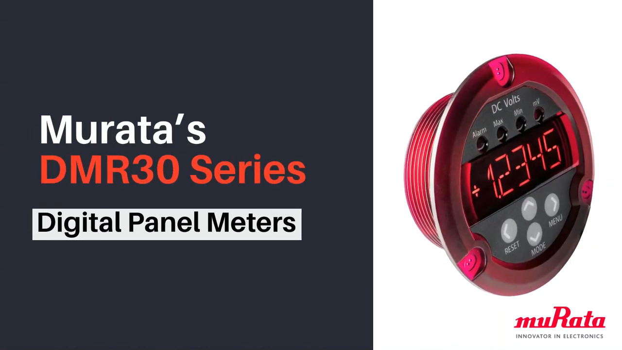 Murata’s DMR30 Series Digital Panel Meters