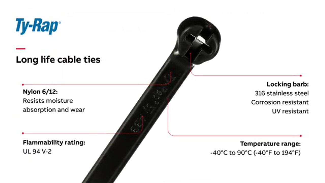 ABB Ty-Rap® Cable Ties Industrial Grade Cable Management Across Every Application