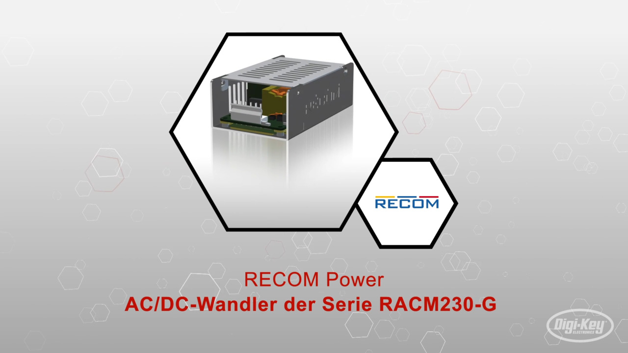 AC/DC-Wandler der Serie RACM230-G | Datasheet Preview