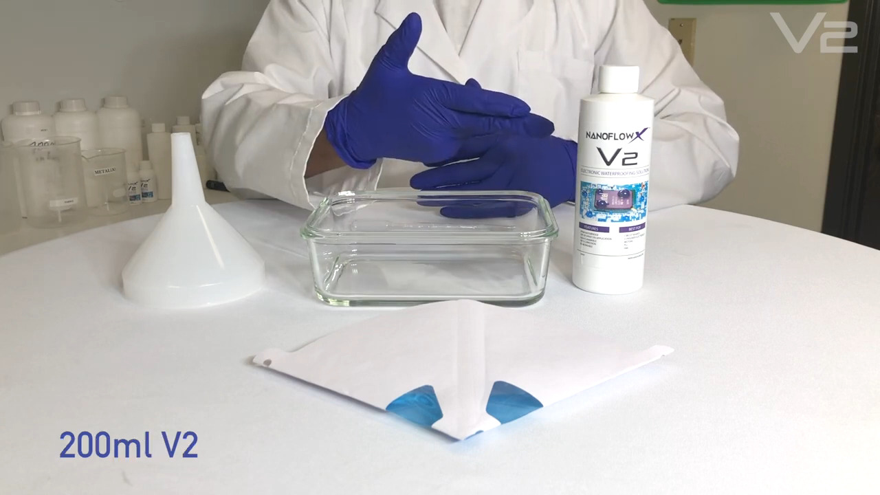 How To Apply V2 Nanocoating IP68 Waterproof Protection for Electronics From NanoFlowX
