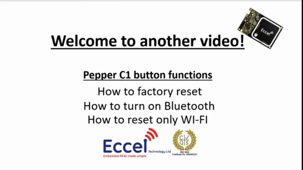 Eccel Technology Pepper C1 | Pepper C1 Button Functions 