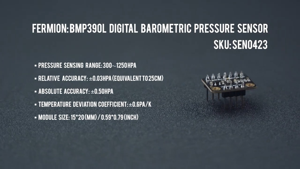 Fermion: BMP390L Digital Barometric Pressure Sensor
