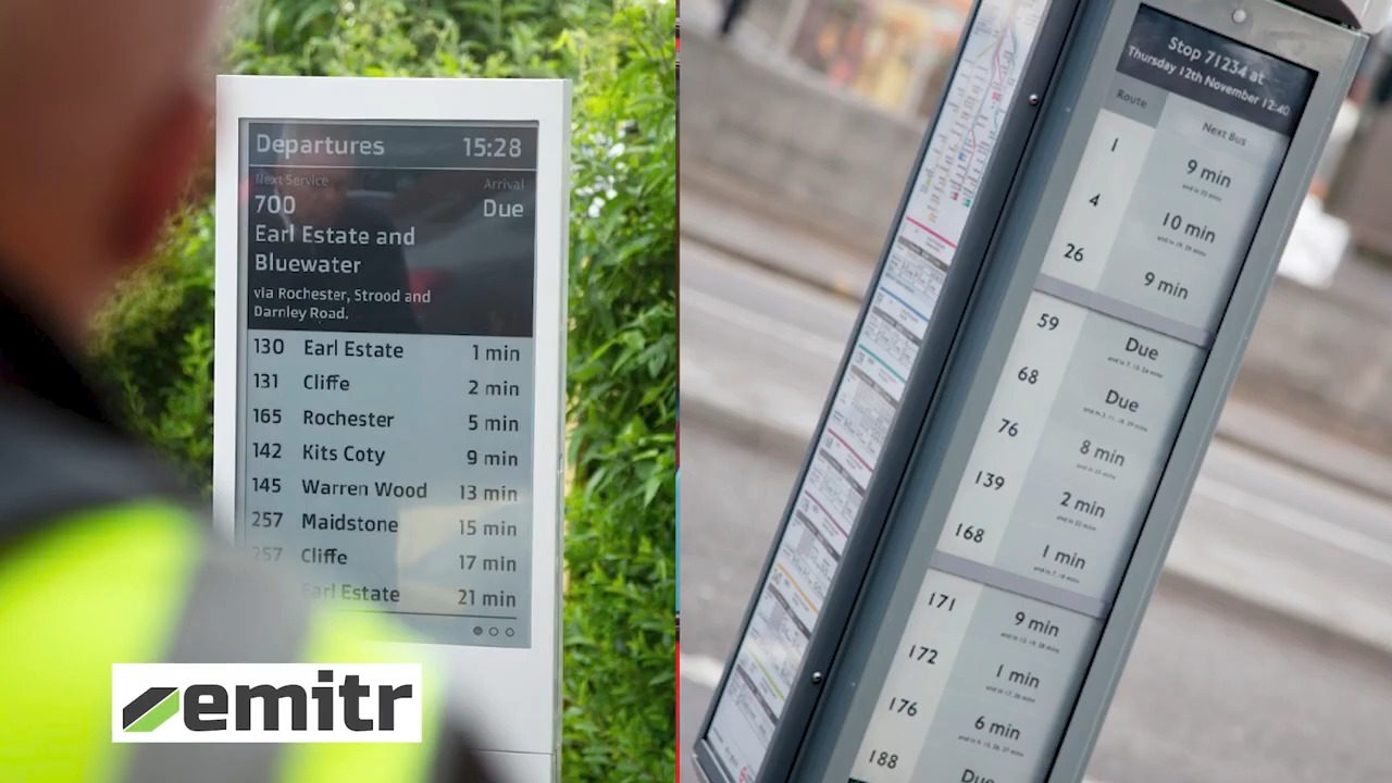 Learn How E Ink digital paper enables sustainable real-time transportation signage