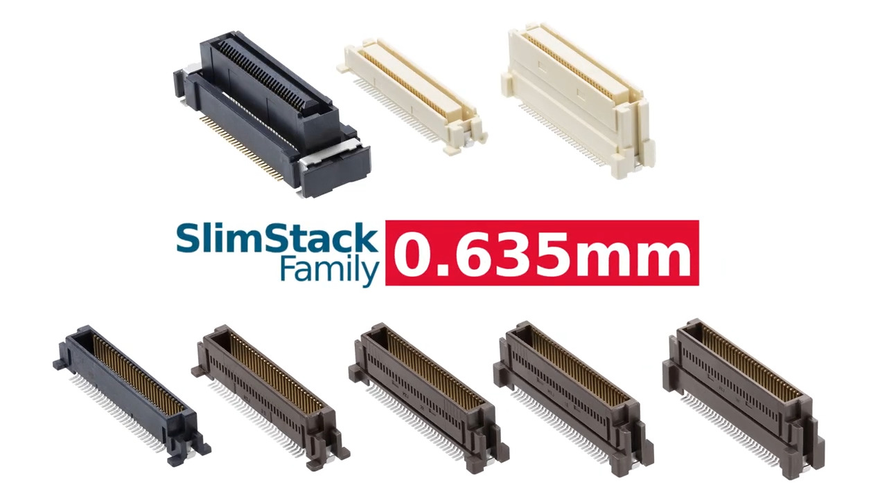 SlimStack 0.635mm Floating Board-to-Board Connectors
