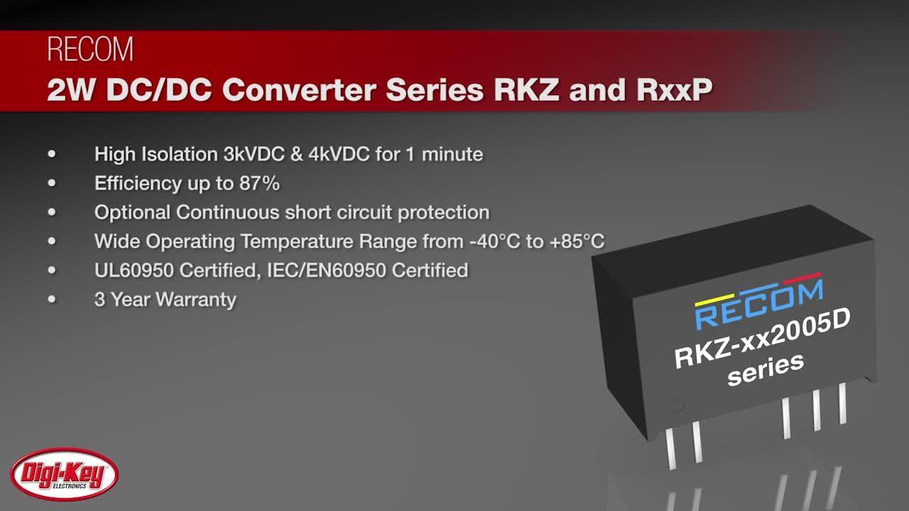 RECOM High Isolation Asymmetric Output DC/DC converters for SiC MOSFETs | DigiKey Daily