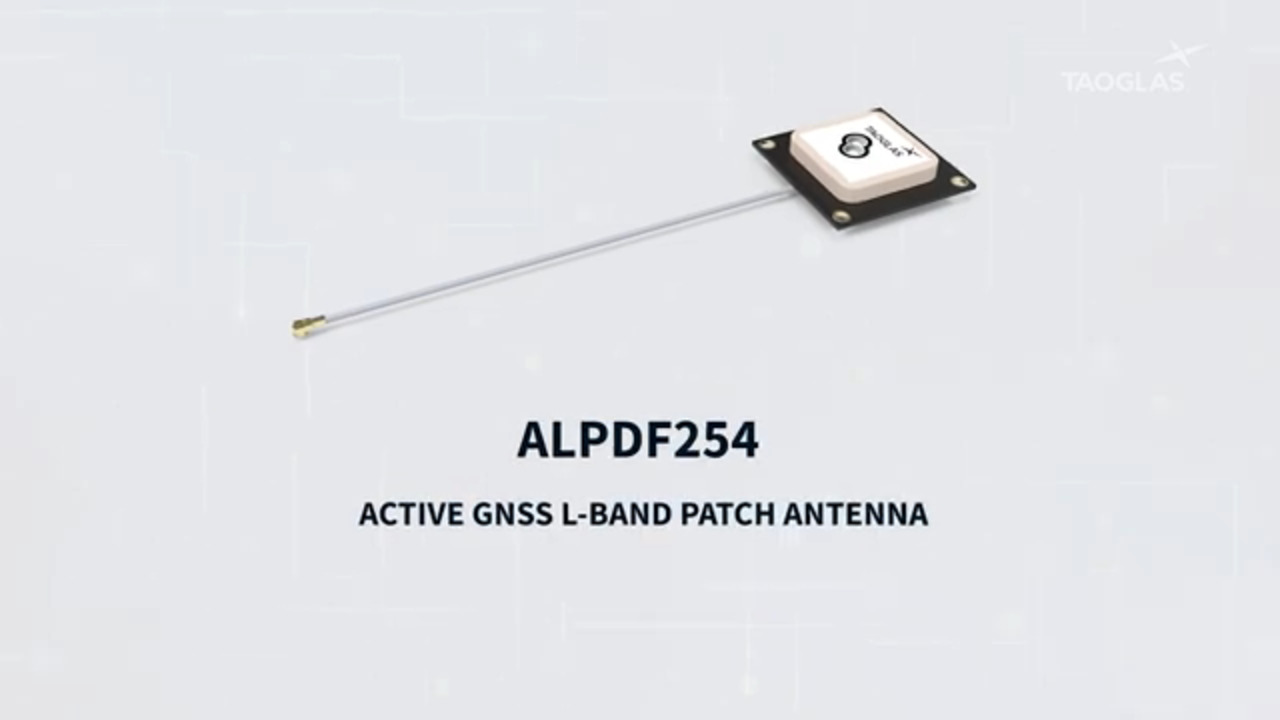 Taoglas ALPDF254: High-Performance Active GNSS L-Band Patch Antenna for Precision Applications