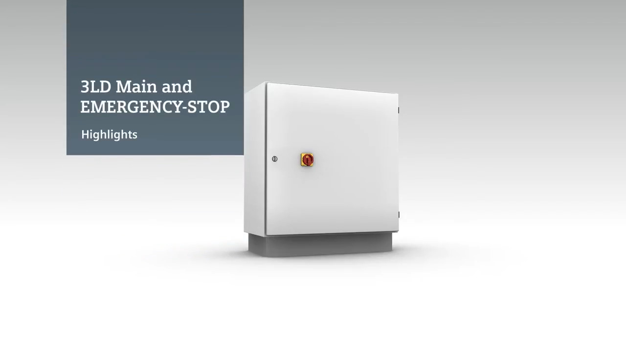 Siemens 3LD Main and EMERGENCY-STOP Switches