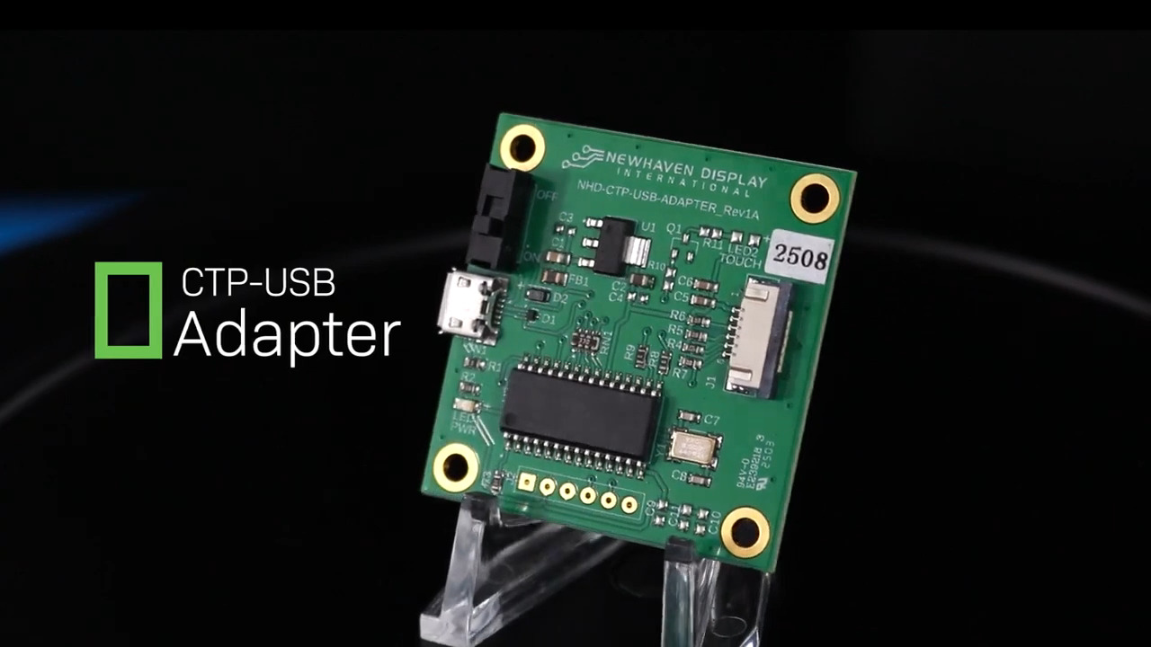 Newhaven Display’s I2C to USB Adapter Boards for CTP TFTs