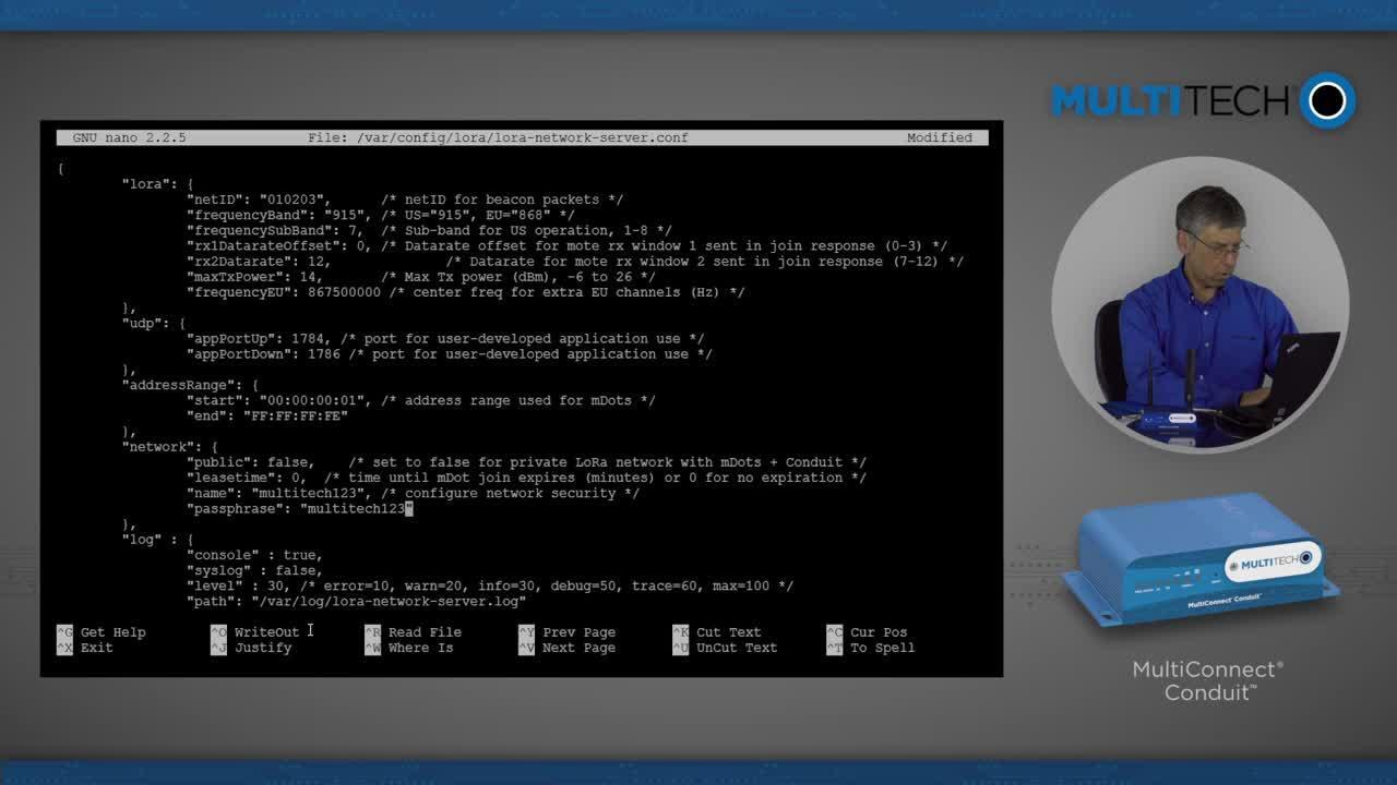 MultiConnect Conduit LoRa mLinux Getting Started