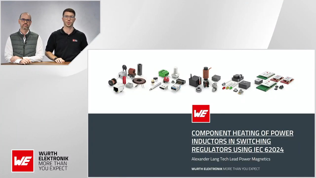 WEbinar Partnered with DigiKey:  Component Heating of Power Inductors in Switching Regulators