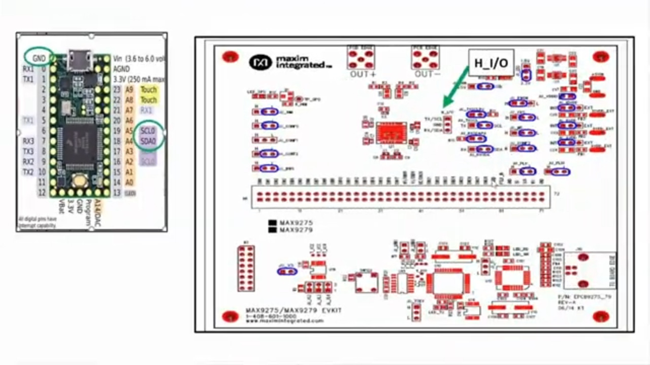 How to Connect an External Teensy 3.2 Microcontroller to GMSL-1 Devices