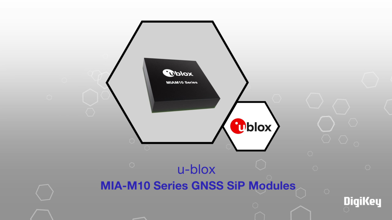 u-blox MIA-M10 Series GNSS SiP Modules | Datasheet Preview