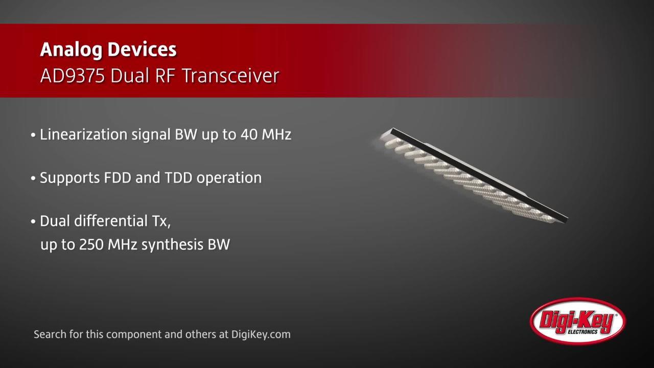 Analog Devices AD9375 Transceiver | DigiKey Daily