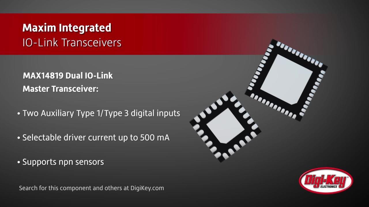 Analog Devices IO-Link Transceivers | DigiKey Daily