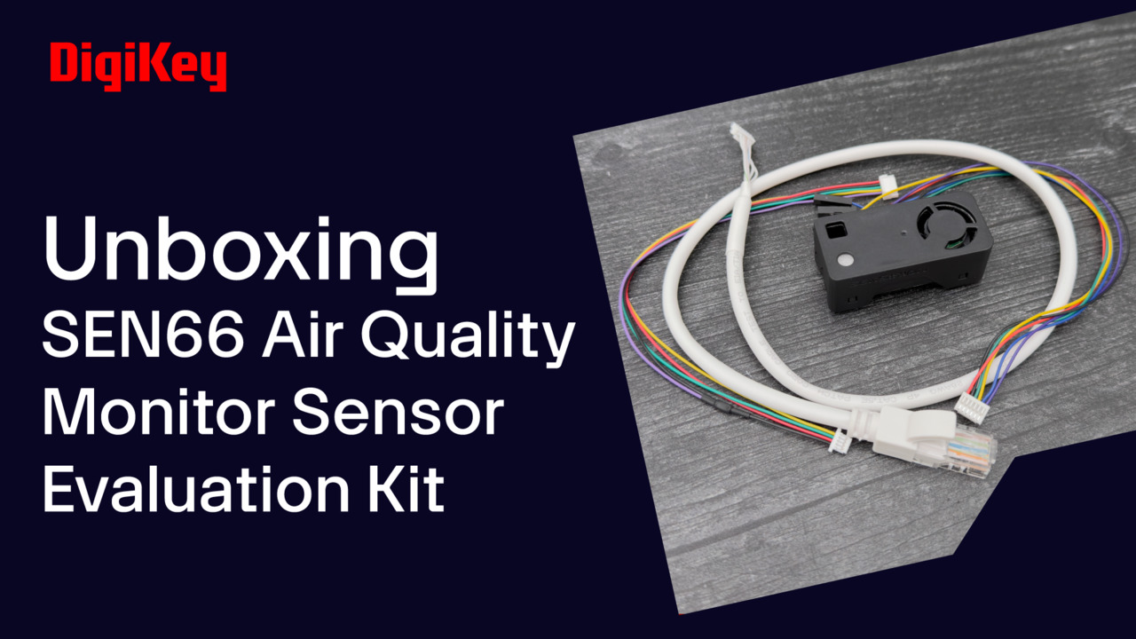 We take a look at the SEN66 Air Quality Monitor Sensor Evaluation Kit from Sensirion. It can measure 10 parameters and incorporates all the necessary algorithms, reducing design complexity, development time, and costs.