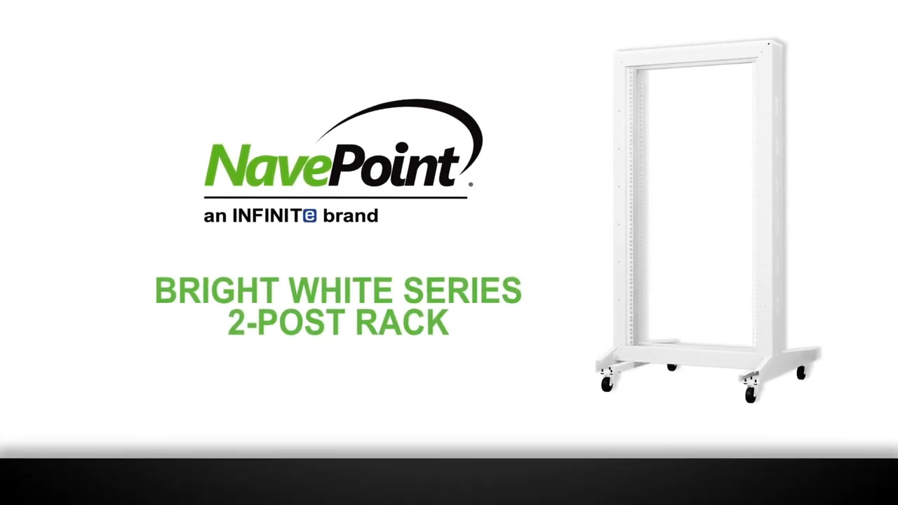 NavePoint Bright White Series | 2-Post Racks