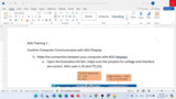 AGU Tutorial 1 Computer Communicates with AGU Display AGU Tutorial 1 Computer Communicates with AGU Display