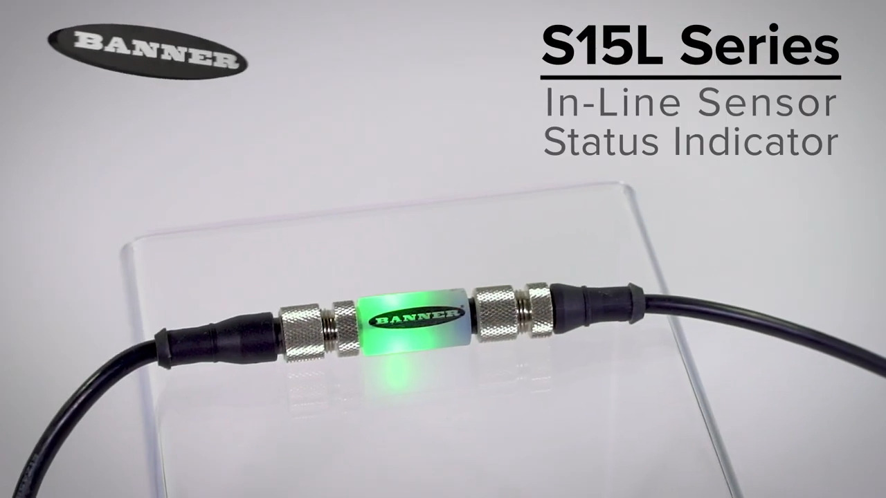 S15L Series In-Line Sensor Status Indicator