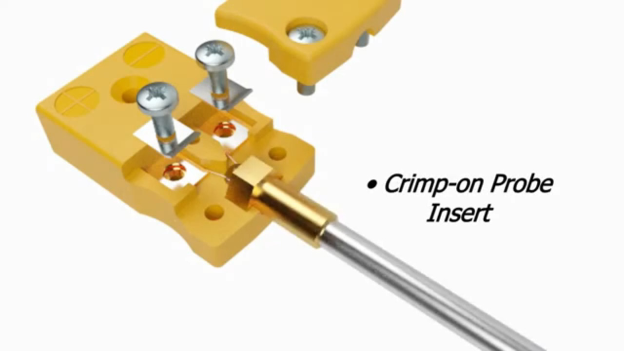 3D Animation of Miniature ANSI Thermocouple Connector Socket