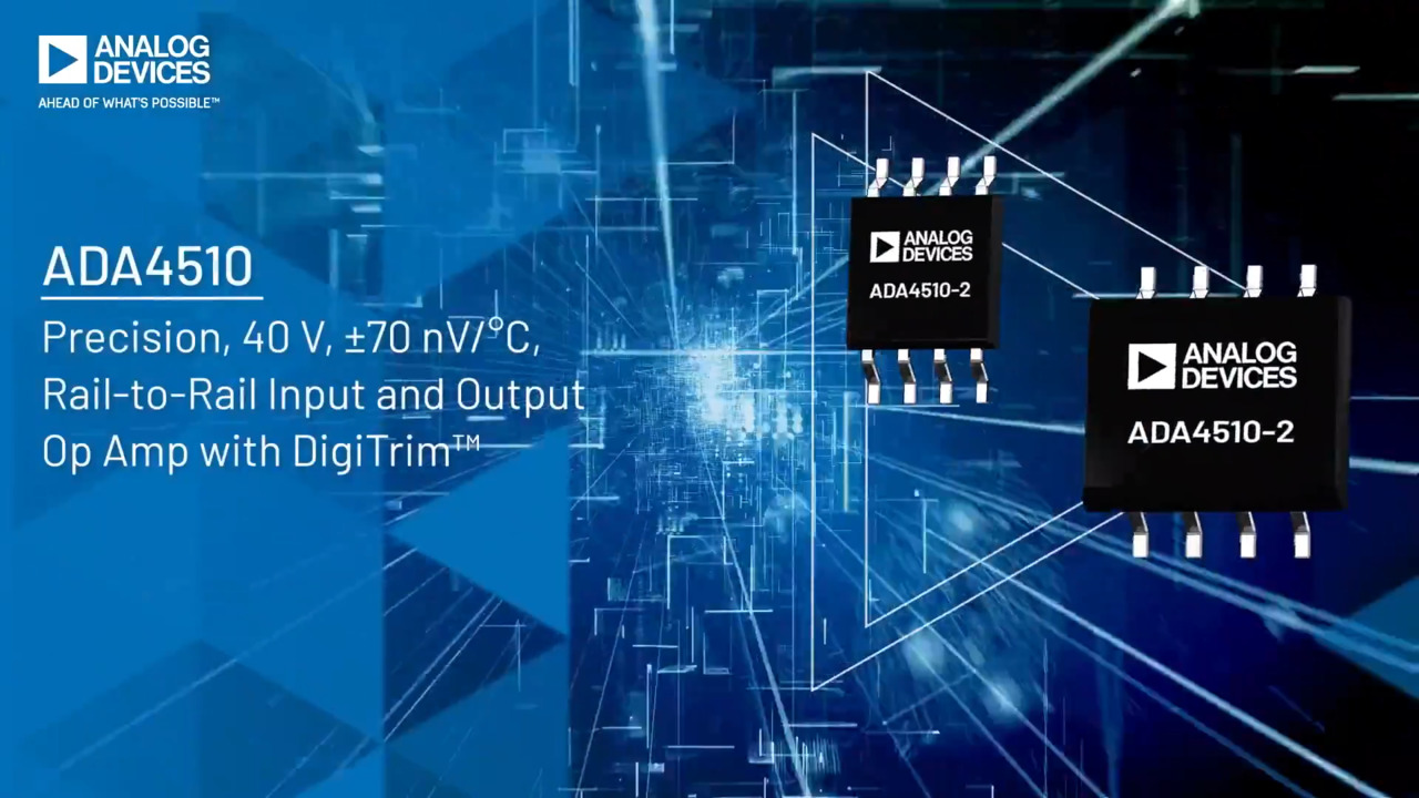 ADA4510: Precision Op Amps, Low Noise, Low Input Bias Current