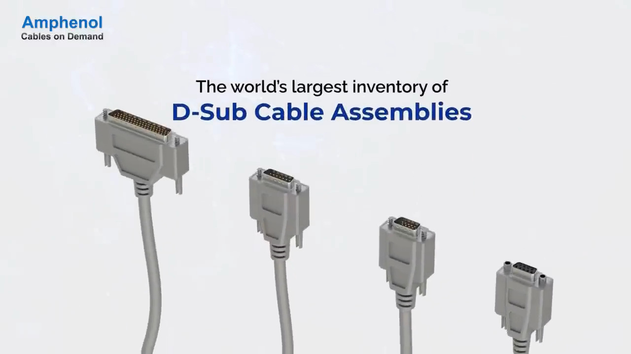 D-Subminiature (D-Sub) Cables and Connectors