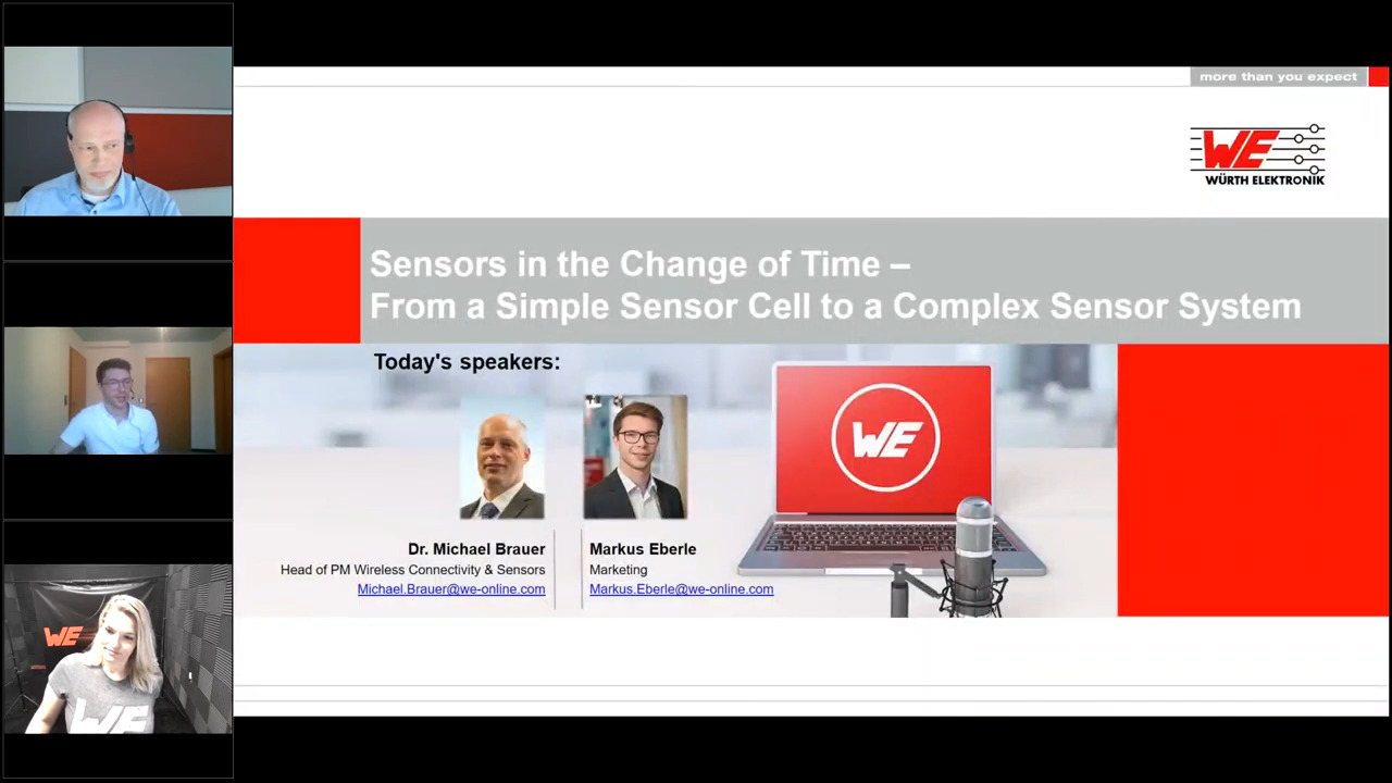 WEbinar Partnered with DigiKey: Sensors in Change of Time from a Sensor Cell to a Complex Sensor System