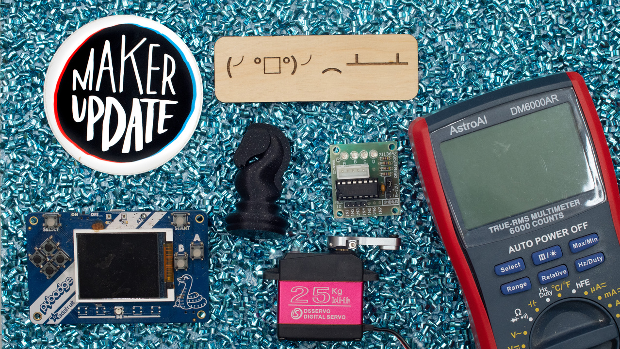 This week on Maker Update, flipping the table on a classic game, a fixed gear bike with real gears, a modern take on classic visualizers, and better cad for skateboard ramps.