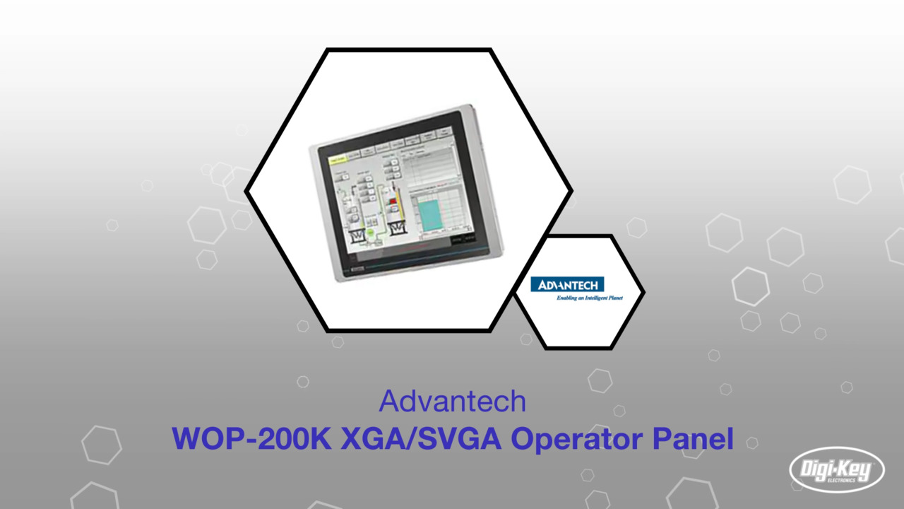 Advantech WOP-200K XGA/SVGA Operator Panel | Datasheet Preview