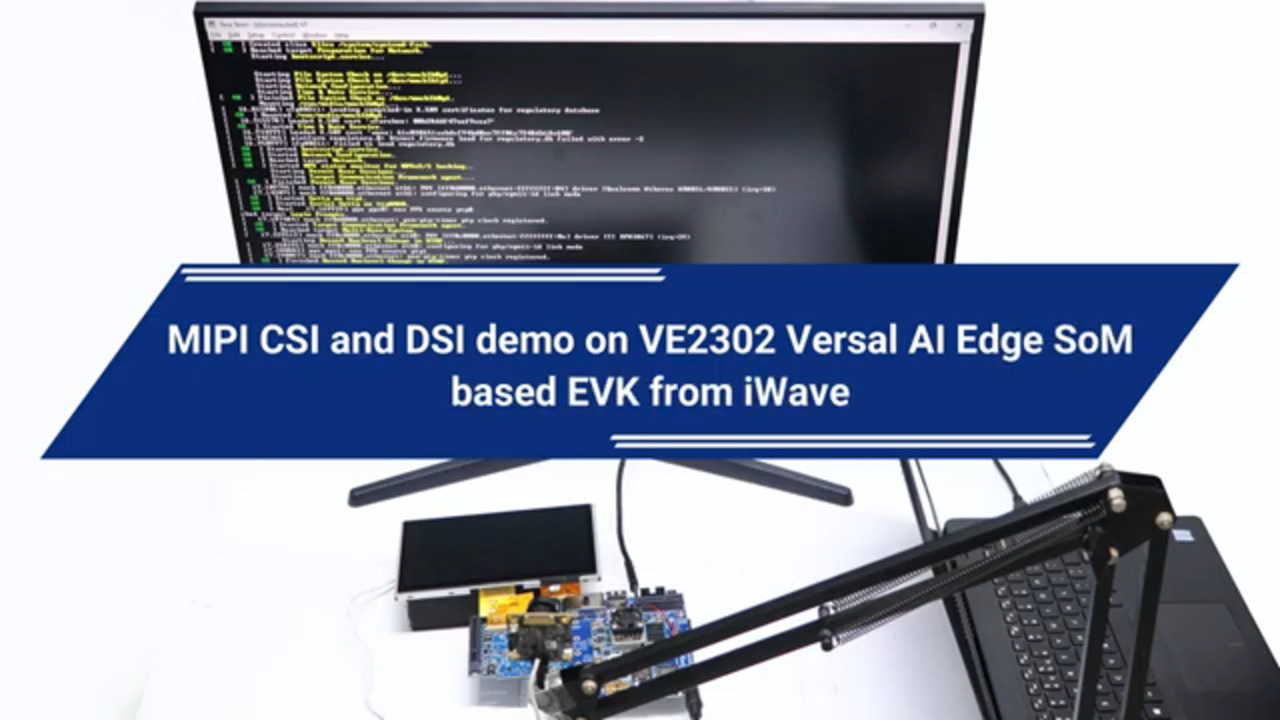 Accelerating the MIPI CSI and DSI demo on the iWave Versal AI Edge VE2302 SoM