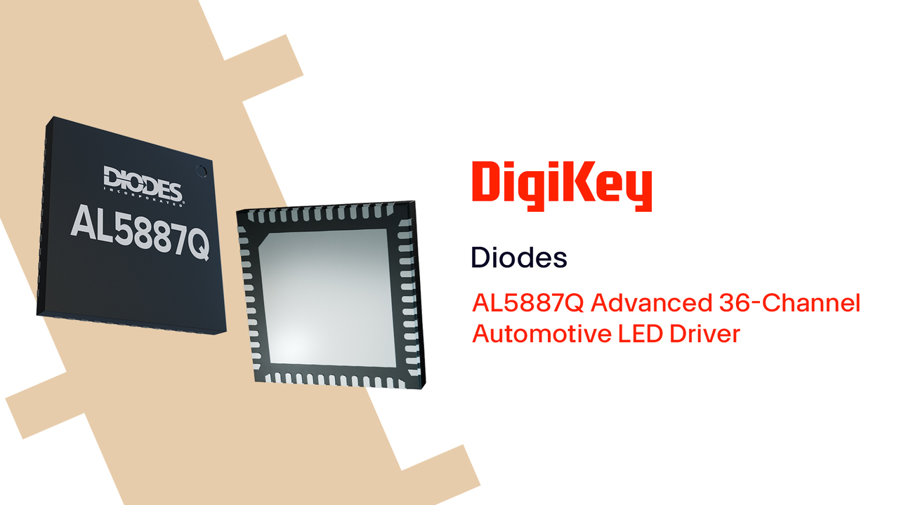 AL5887Q Advanced 36-Channel Automotive LED Drivers from Diodes PIO | DigiKey