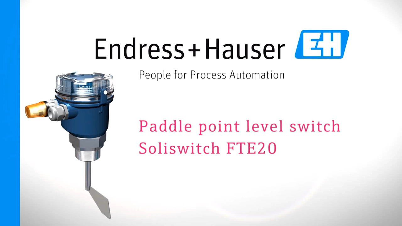 The Soliswitch FTE20, point level switch for granular solids