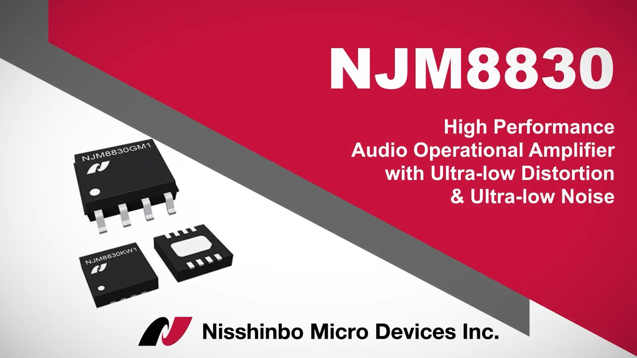 NJM8830, Ultralow Distortion, Ultralow Noise, Operational Amplifier