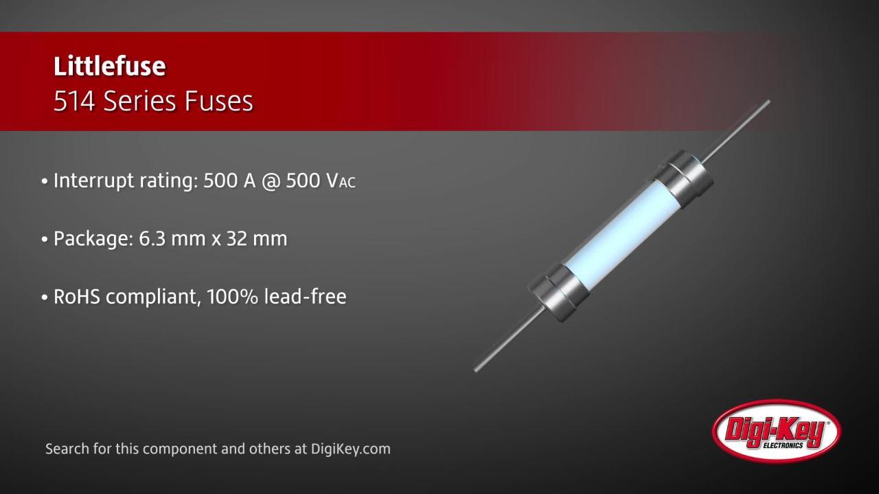 Littlefuse 514 Series Fuses | DigiKey Daily