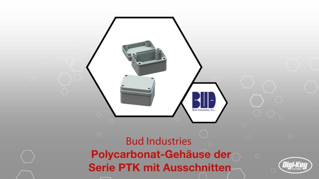 Polycarbonat-Gehäuse der Serie PTK mit Ausschnitten