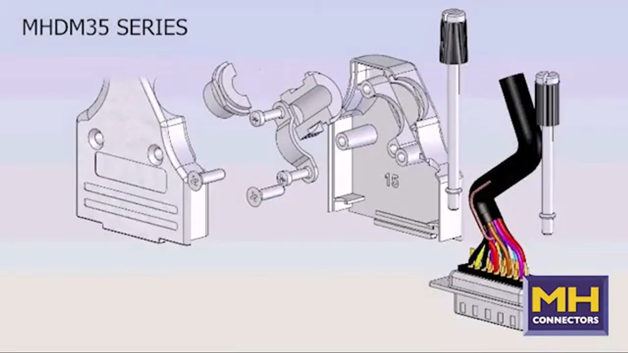 MH Connectors MHDM35 D-Sub hoods