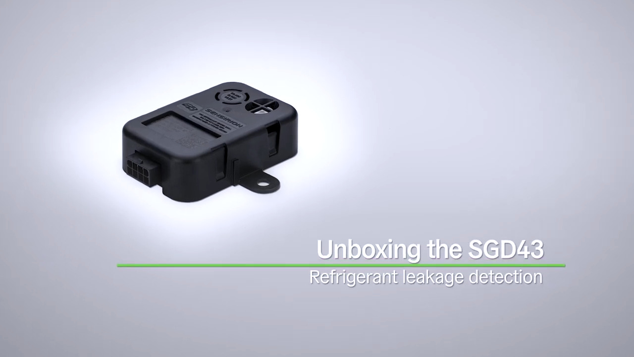 Unboxing the SGD43S-M3-Sx flexible and complete refrigerant leakage detection system