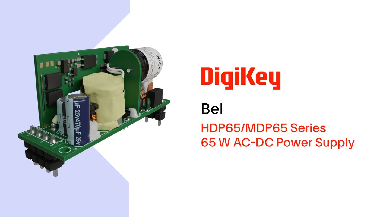 HDP65/MDP65 Series 65 W AC-DC Power Supply from Bel PIO | DigiKey