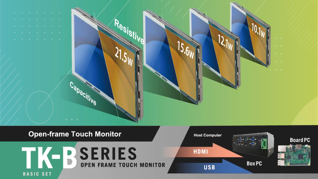 Open-frame Touch Monitor, TK-B Series