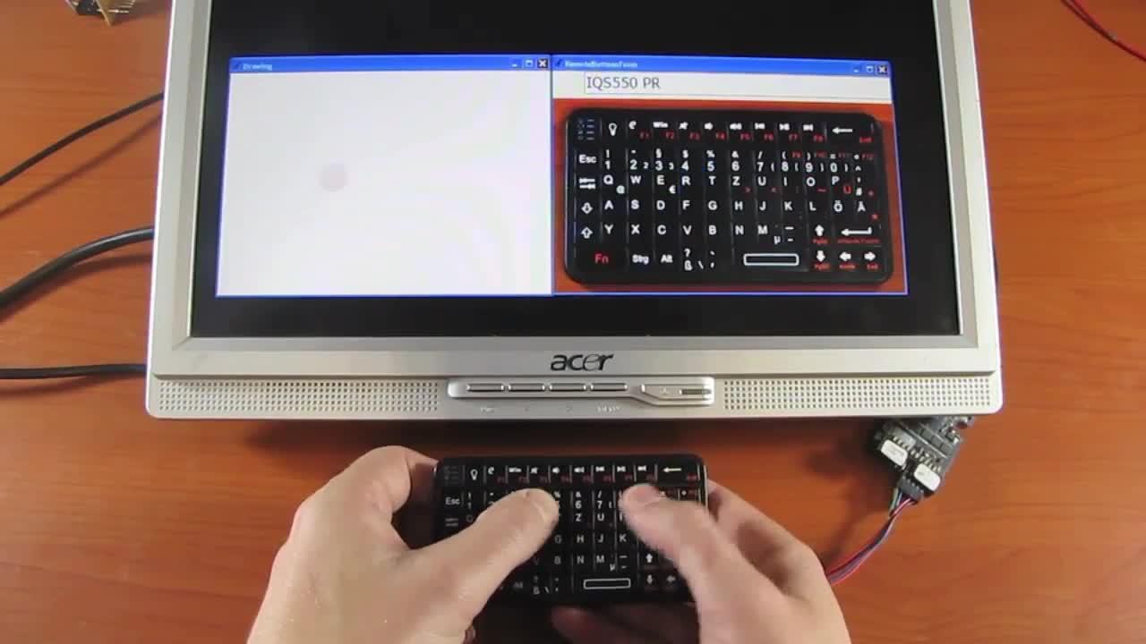 Azoteq Demo – IQS5xx Mini Keyboard