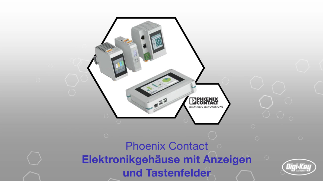Elektronikgehäuse mit Anzeigen und Tastenfelder | Datasheet Preview
