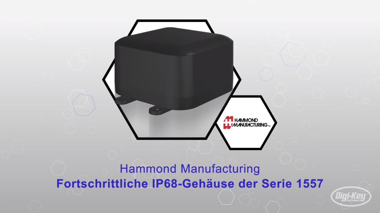 Hammond Manufacturing Fortschrittliche IP68-Gehäuse der Serie 1557 | Datenblatt-Vorschau