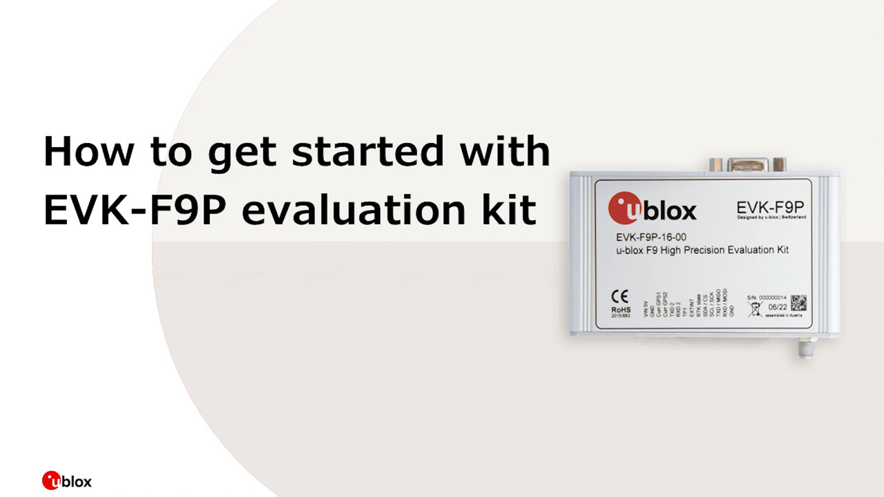 How to get started with the u-blox EVK-F9P evaluation kit