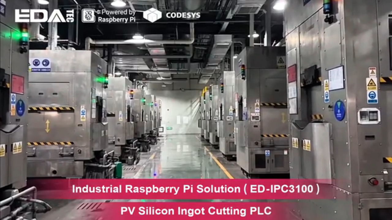 ED-IPC3100 | Raspberry Pi CM5 Powered Controller for Solar Wafer Production