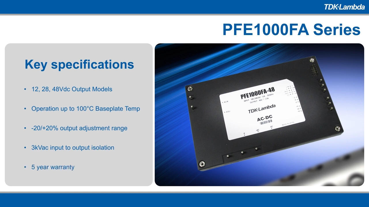 TDK-Lambda PFE-FA Series