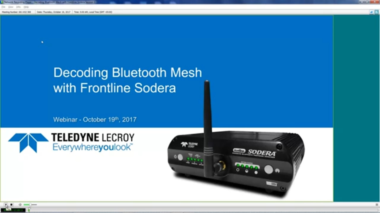 Debugging Bluetooth Mesh with Frontline Sodera